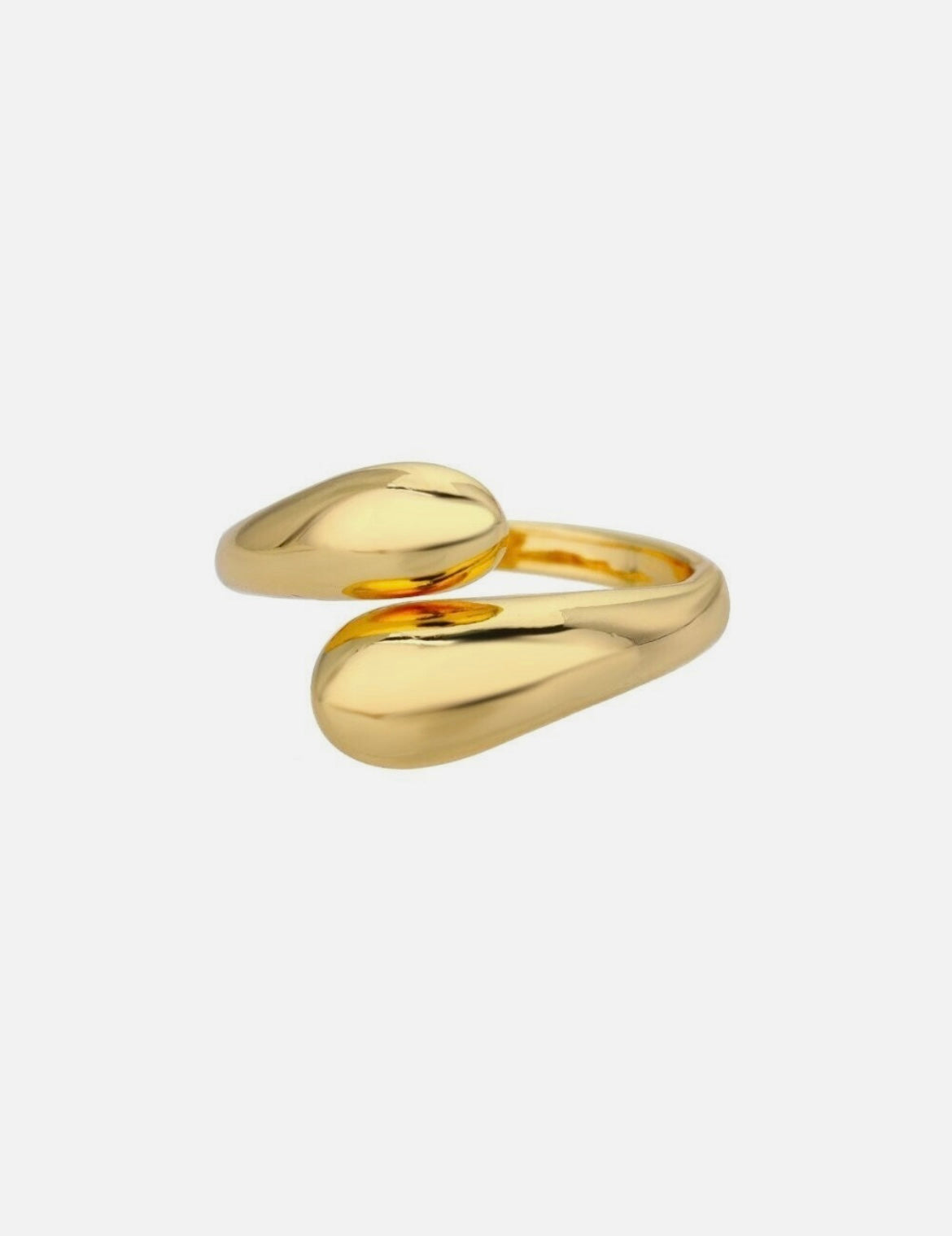 Gold plated hug ring