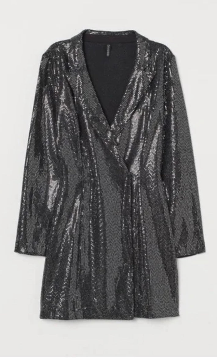 Sequin dress blazer