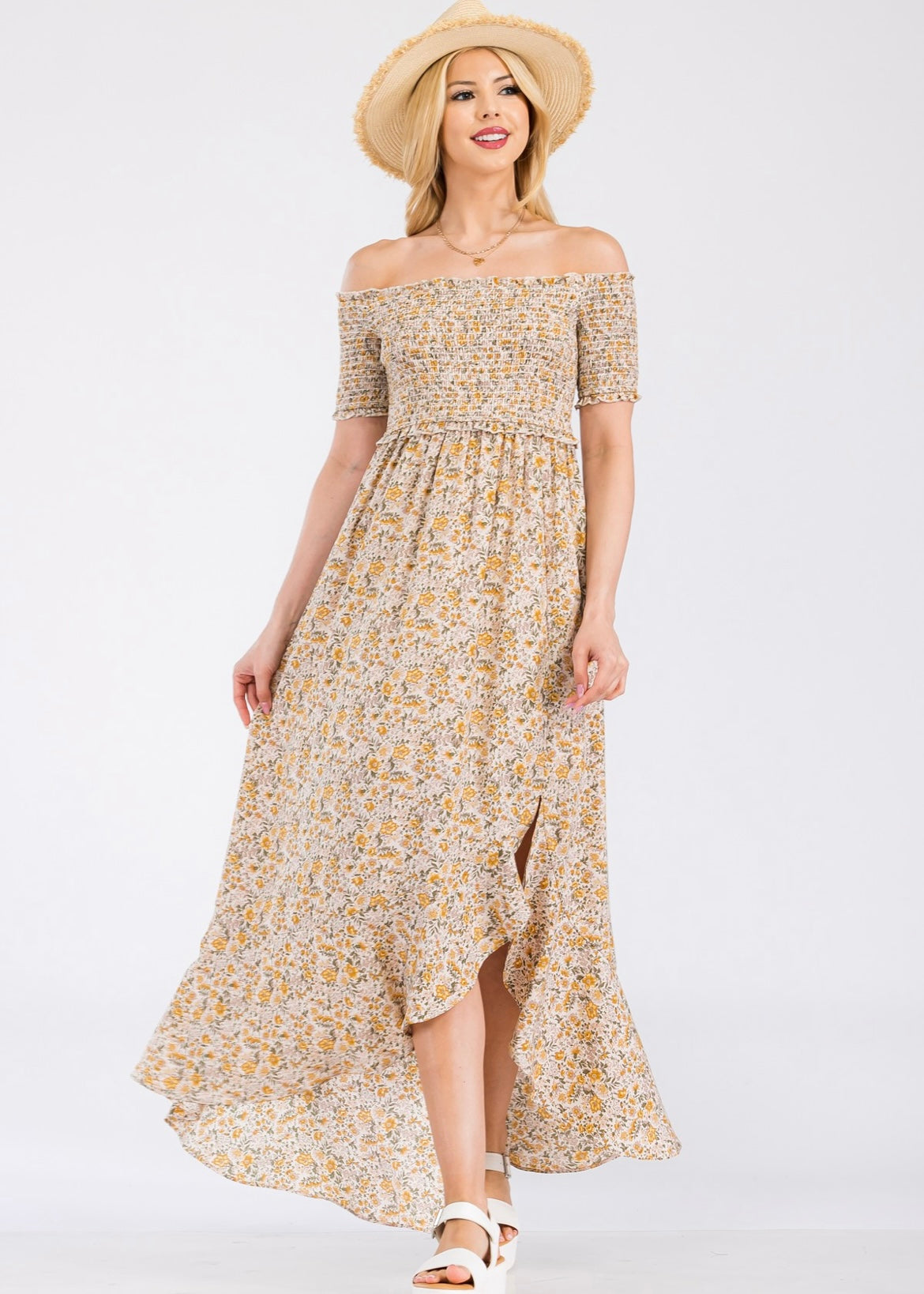 French floral dress