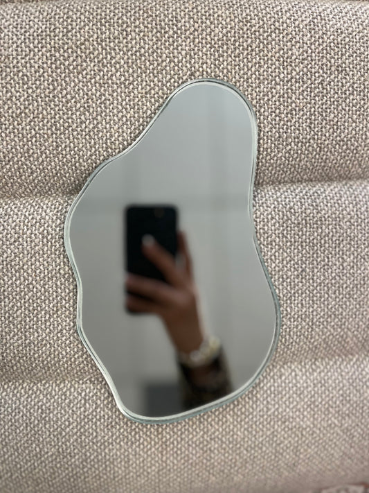 Abstract 9’ hand mirror