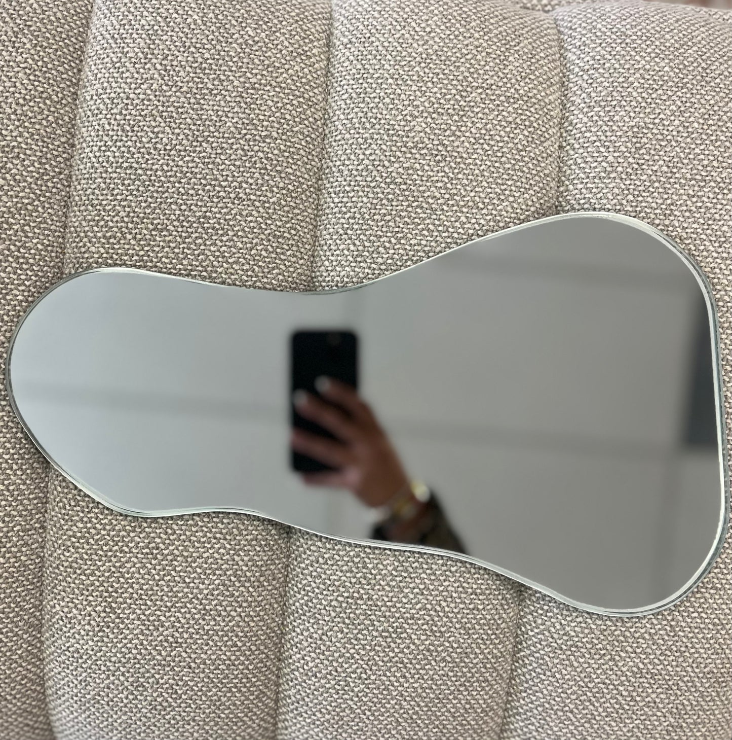 14’ Abstract hand mirror