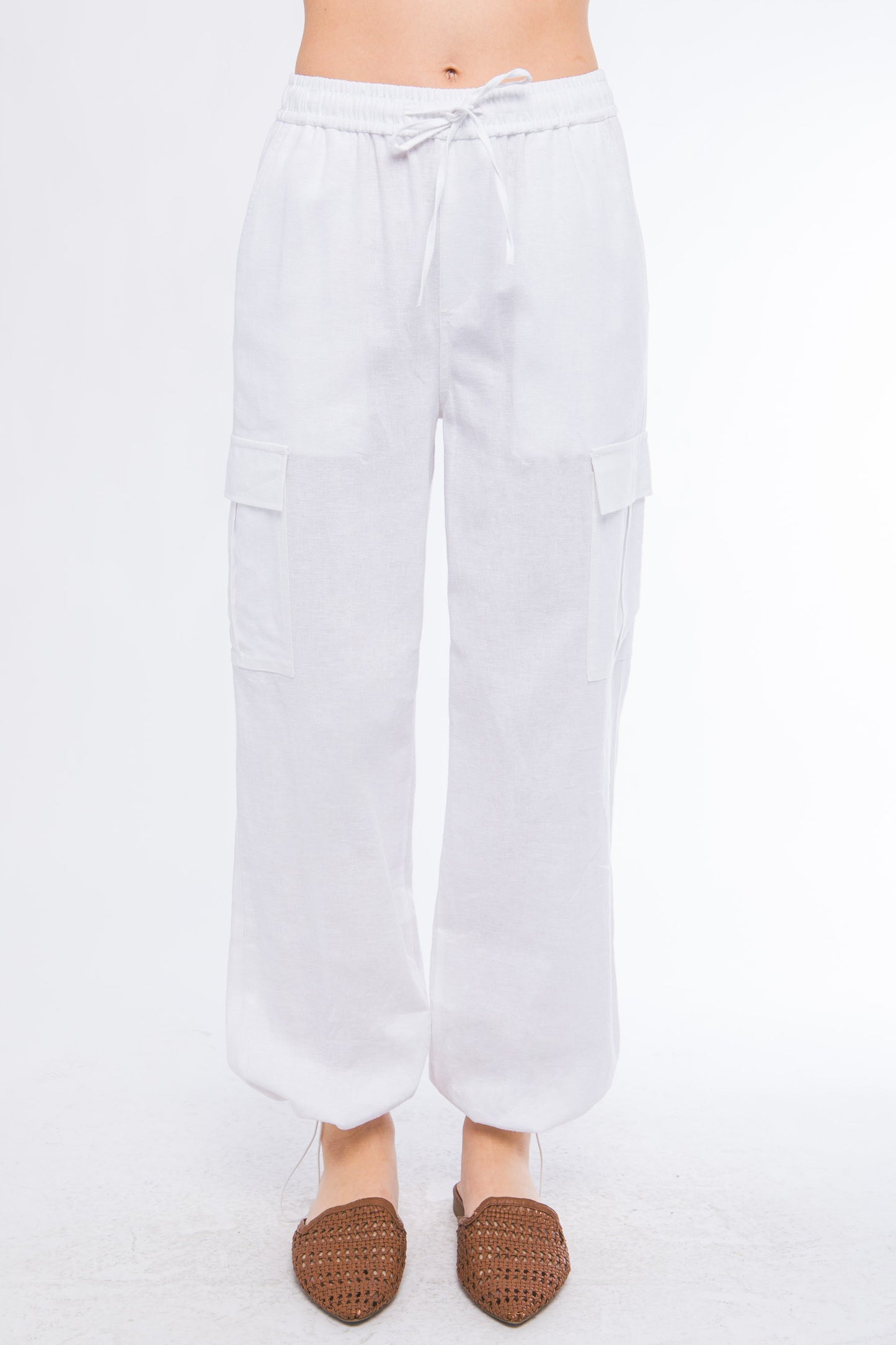 Tulum linen cargo pants